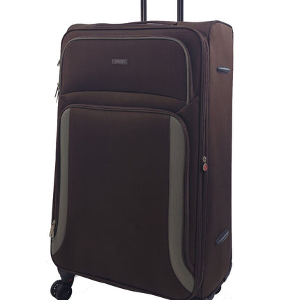 Soft Shell Suitcase Luggage Set Travel Light Carry On Cabin Bag