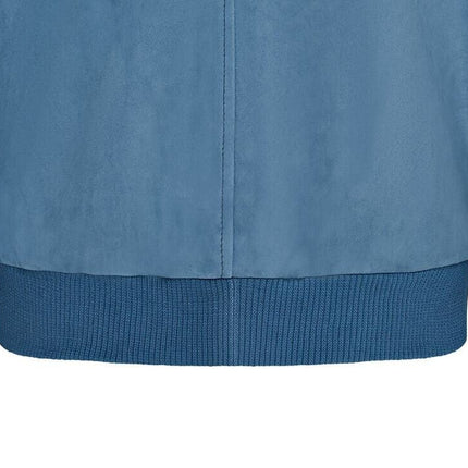 Mens Soft Goat Suede MA-1 Varsity Bomber Jacket  - Dalian