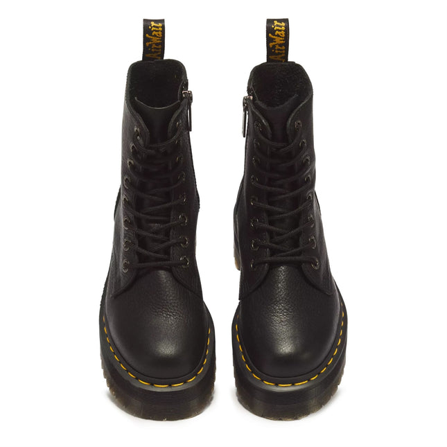 Dr Martens  Jadon III Black Soft Leather Platform Boots -26378001