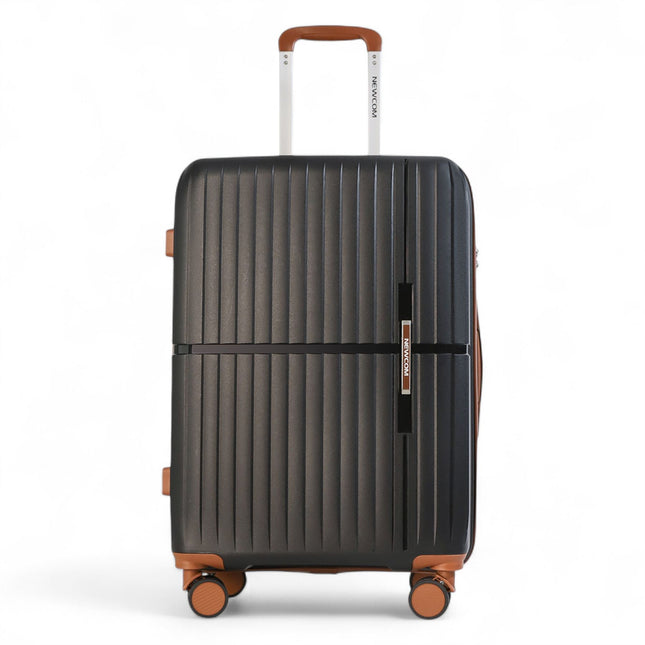Strong Hard Shell Suitcase Set 8 Wheel Cabin Luggage Holiday Travel Case