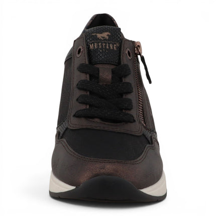 Mustang Women's Black Platform Sneaker Trainer Casual Shoes - M0872003