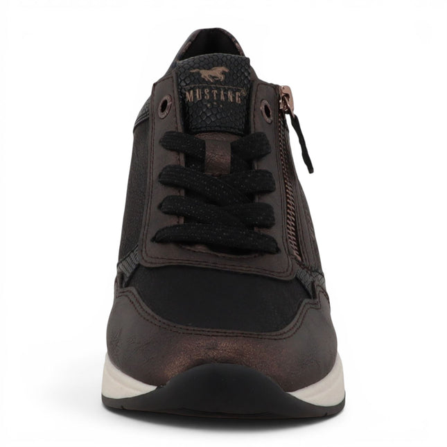 Mustang Women's Black Platform Sneaker Trainer Casual Shoes - M0872003