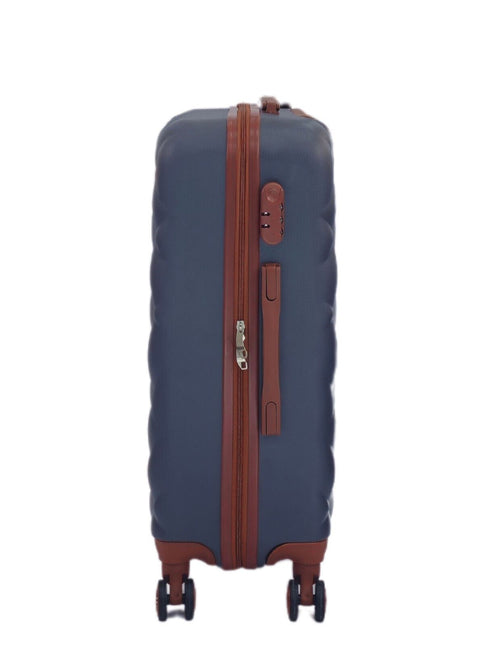 Grey Hard Shell Suitcase Luggage Set Travel Bag