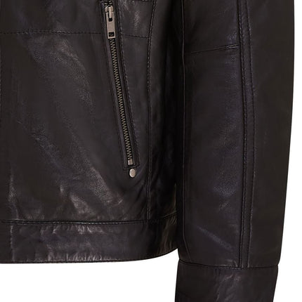 Mens Air Force Hooded Bomber Aviator Real Leather Flight Bomber Jacket