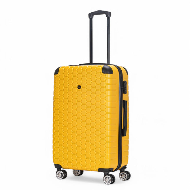 Hard Shell ABS 8 Wheel Luggage Travel Cabin Holiday Bags Suitcase Set