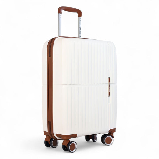 Strong Hard Shell Suitcase Set 8 Wheel Cabin Luggage Holiday Travel Case