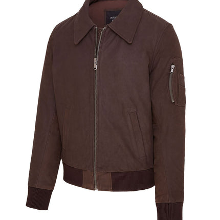 Men's A2 US Airforce Cowhide Aniline Leather Bomber Jacket