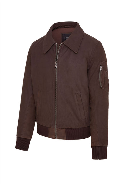 Men's A2 US Airforce Cowhide Aniline Leather Bomber Jacket