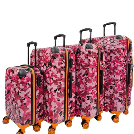 Hardshell Camo Robust ABS Suitcase Set