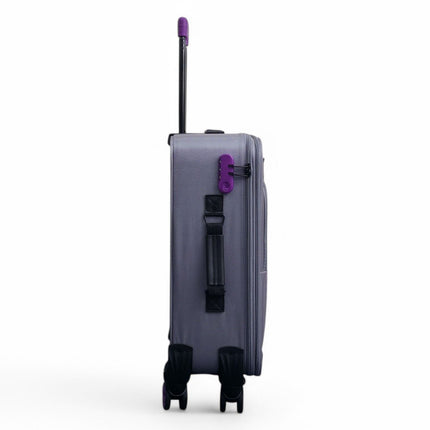 Soft Shell Cabin Suitcase 59 x 37 x 23 cm Luggage Suitable for Easyjet, Ryanair
