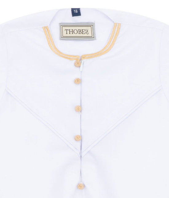 Baby Boys Omani Eid White Thobe  Saudi Emirati Jubba Robe Romper