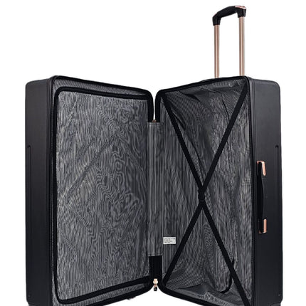 Lightweight Black Hard Shell ABS Suitcase Set Luggage Travel Cabin Case Bags