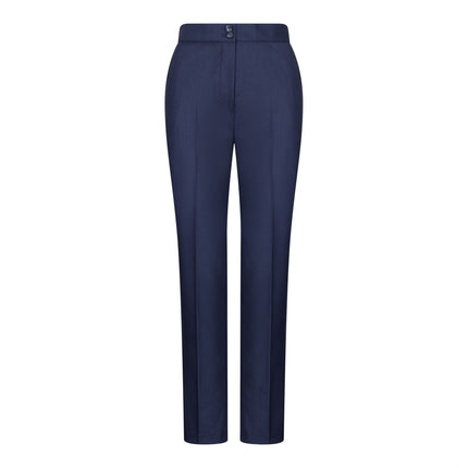 Women's 3 Piece Tailored Fit Plain Navy Formal Office Suit