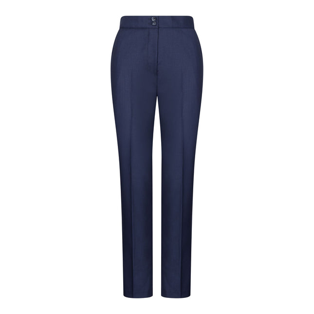 Women's 3 Piece Tailored Fit Plain Navy Formal Office Suit