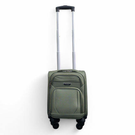 Soft Shell Lightweight Nylon Suitcase Set 4 Wheel Travel Case Holiday Bags