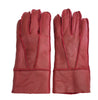 Infinity Leather Unisex Red Sheepskin Leather Gloves with Roll Up/Down Cuff