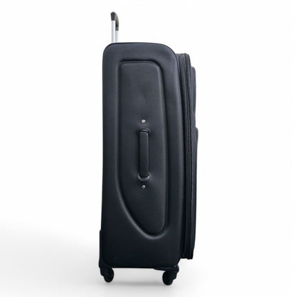 Soft Shell Lightweight Nylon Suitcase Set 4 Wheel Travel Case Holiday Bags