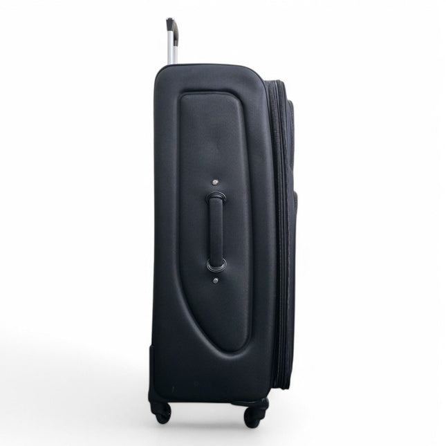 Soft Shell Lightweight Nylon Suitcase Set 4 Wheel Travel Case Holiday Bags