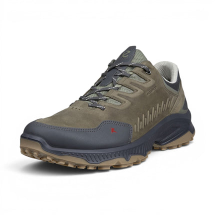 Ecco Men's Green Leather Waterproof Hiking Trainer Sneaker Shoes - Receptor XP