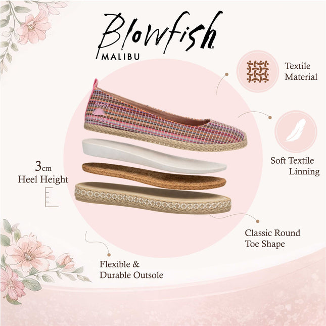 Blowfish Malibu Womens Pink Ballet Flats Ballerina Casual Shoes - Benita