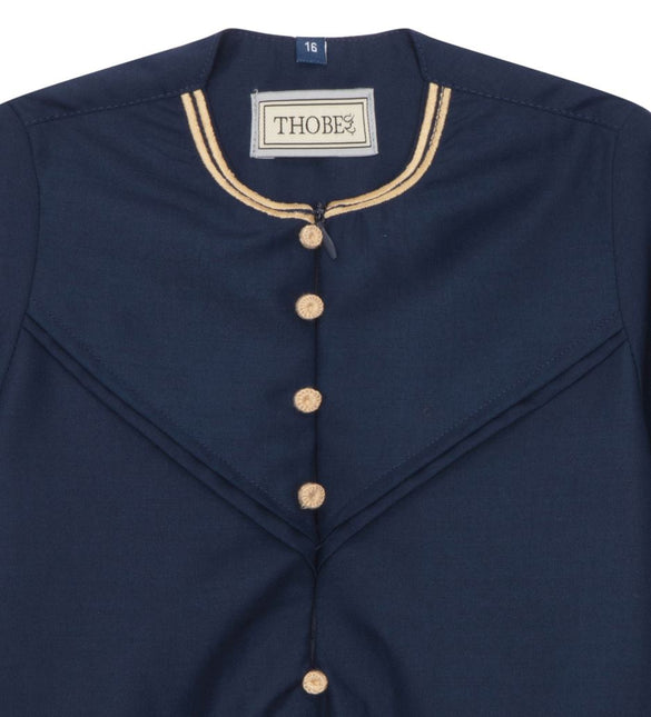 Baby Boys Omani Eid Blue Thobe  Saudi Emirati Jubba Robe Romper
