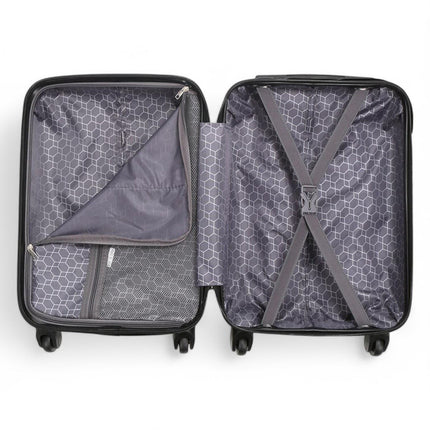 Hard Shell ABS 4 Wheels Luggage Travel Cabin Suitcase Set