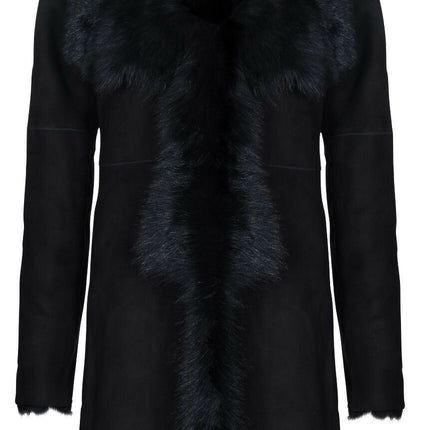 Womens Toscana Sheepskin Suede Trench Coat-Tbilisi