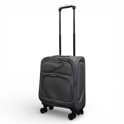 Soft Shell Lightweight Nylon Suitcase Set 4 Wheel Travel Case Holiday Bags