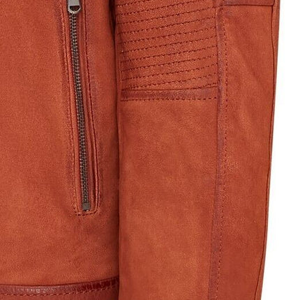 Mens Buff Leather Café Racer Biker Jacket - Jinan