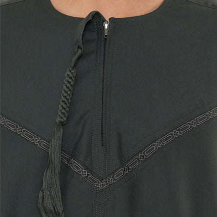 Kids Boys Ramadan Eid Green Moroccan Jubba Robe Djellaba Thobe - K-TT008