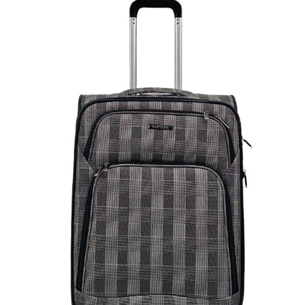 Lightweight Print Suitcases 8 Wheel Luggage Travel Soft Bags Set