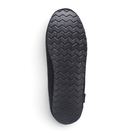 Men’s Black Genuine Sheepskin Moccasin Winter Slippers - Flint