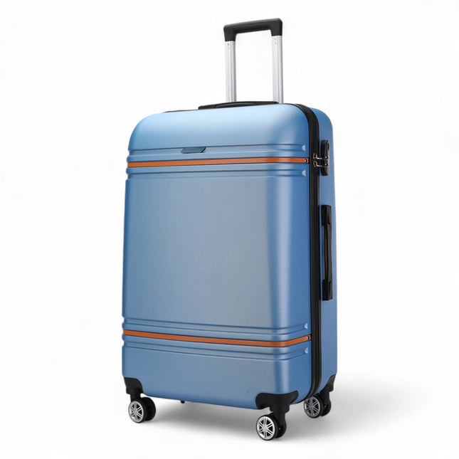 Hard Shell Modern Dual 4 Wheel Luggage Suitcase Set
