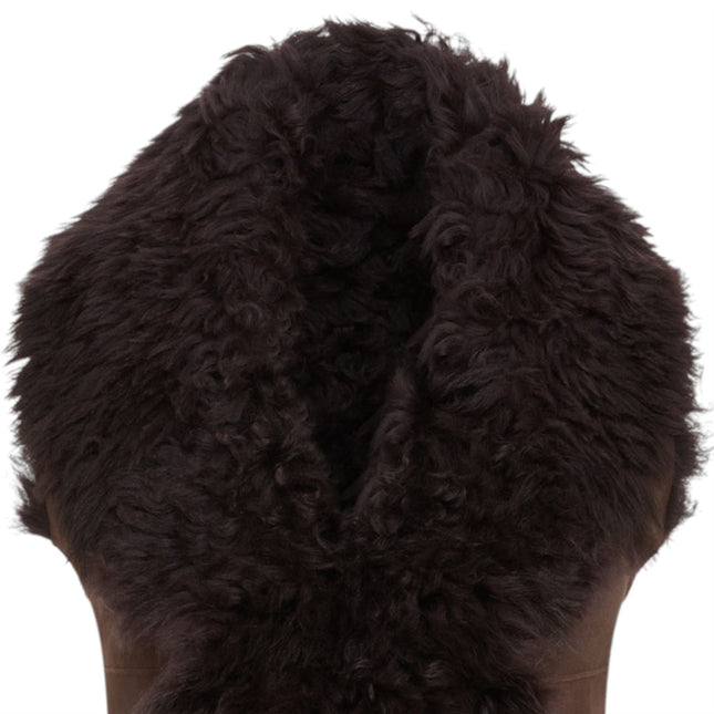 Women's Brown Toscana Shearling Nappa Leather Sheepskin Gilet - Parkes