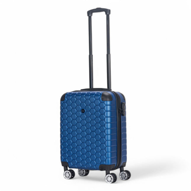 Hard Shell ABS 8 Wheel Luggage Travel Cabin Holiday Bags Suitcase Set