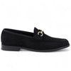 Men's Black Suede Moccasin Leather Lined Loafers
