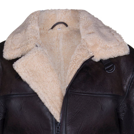 Mens B3 Shearling Sheepskin Aviator Jacket-Gloucester