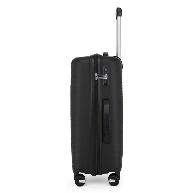 Dual 4 Wheel Robust Lightweight TSA Hard Shell Suitcase Luggage Travel Bags Set