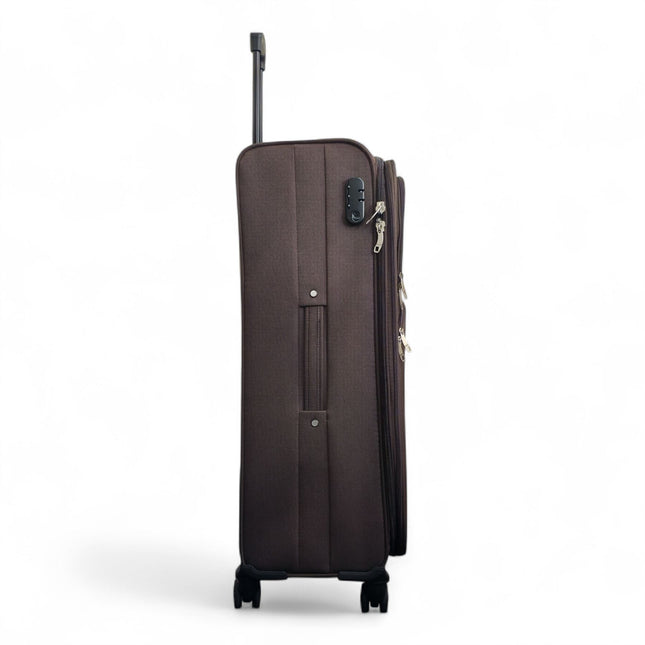 Expandable Soft 8 Wheel Lightweight Suitcase Luggage Travel Bags Set
