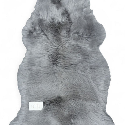 Genuine Grey Sheepskin Natural Silky Soft Fluffy Real Wool Rug