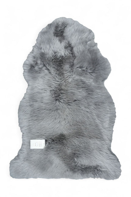 Genuine Grey Sheepskin Natural Silky Soft Fluffy Real Wool Rug