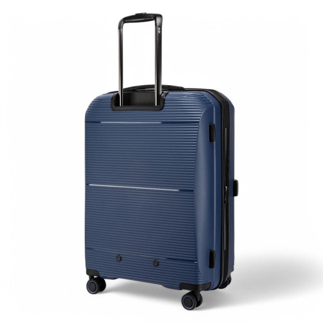 Expandable Hard Shell PP 8 Wheel Luggage Travel Cabin Holiday Bags Suitcase Set