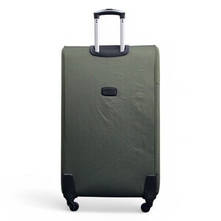 Soft Shell Lightweight Nylon Suitcase Set 4 Wheel Travel Case Holiday Bags