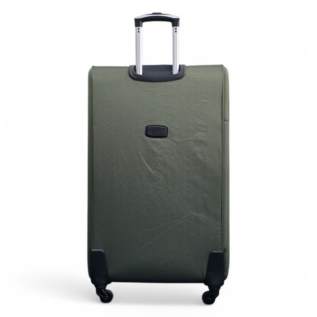 Soft Shell Lightweight Nylon Suitcase Set 4 Wheel Travel Case Holiday Bags
