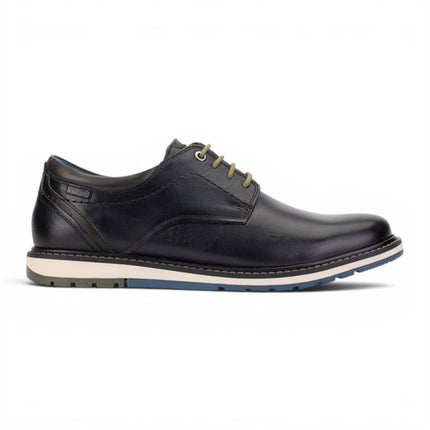Pikolinos Men's Blue Leather Lace-Up Smart Shoes - Berna