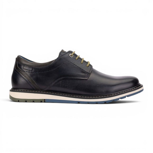 Pikolinos Men's Blue Leather Lace-Up Smart Shoes - Berna