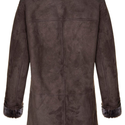 Mens Sheepskin Classic Car Coat-Avondale