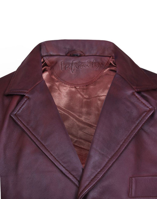 Mens Smart Classic Leather Waistcoat-Bristol