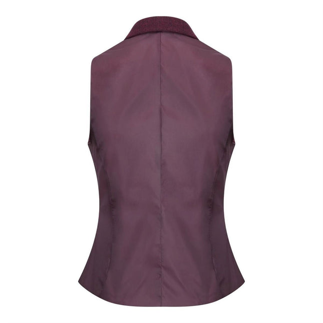 Womens 1920s Wine Wool Classic Retro Vintage Waistcoat