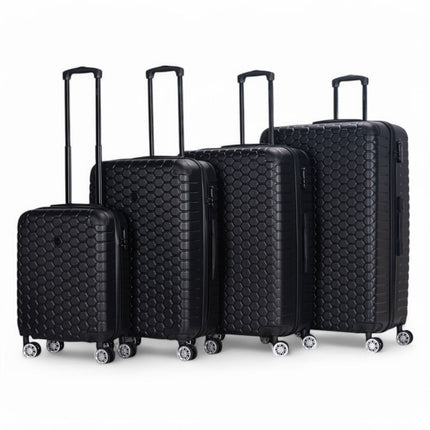 Hard Shell ABS 8 Wheel Luggage Travel Cabin Holiday Bags Suitcase Set